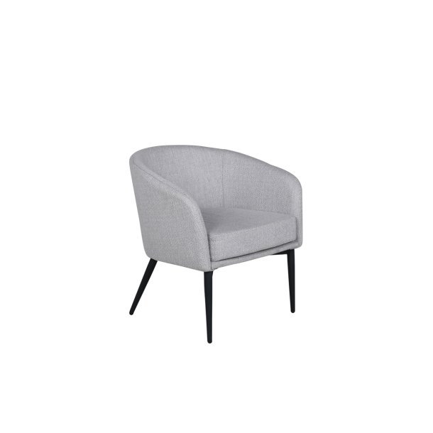 Panda - Lnestol i gr polyester stof