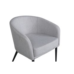 Panda - Lnestol i gr polyester stof