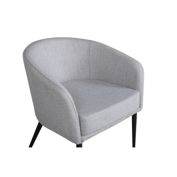 Panda - Lnestol i gr polyester stof