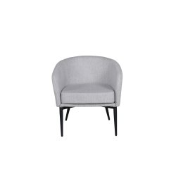 Panda - Lnestol i gr polyester stof