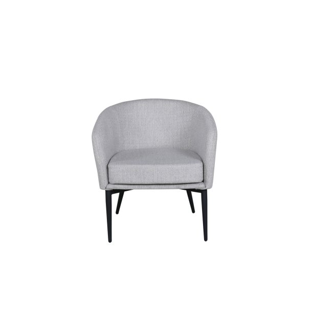 Panda - Lnestol i gr polyester stof