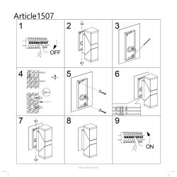 Mantova - udendrslampe i sort metal og glas