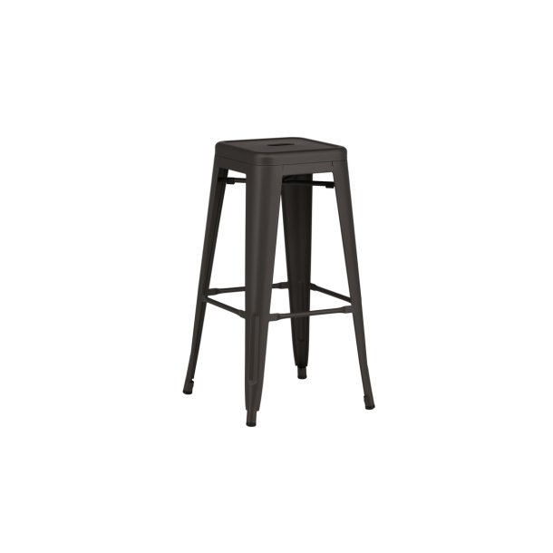 Nerro - 4 Barstole i mrgegr metal