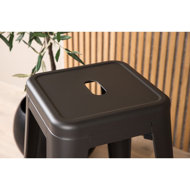 Nerro - 4 Barstole i mrgegr metal