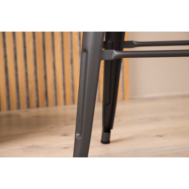 Nerro - 4 Barstole i mrgegr metal