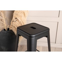 Nerro - 4 Barstole i sort metal