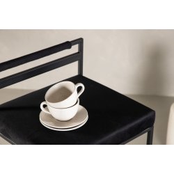 Cubisto - 2 Barstole i metal med sde i sort fljl