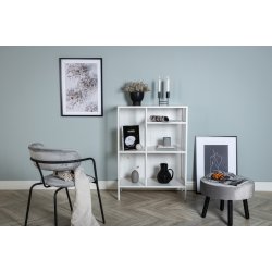 Zentra - Skab i hvidt industrielt design, 80 x 110 cm.