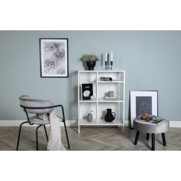 Zentra - Skab i hvidt industrielt design, 80 x 110 cm.