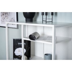 Zentra - Skab i hvidt industrielt design, 80 x 110 cm.