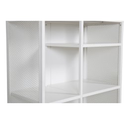 Zentra - Skab i hvidt industrielt design, 80 x 110 cm.