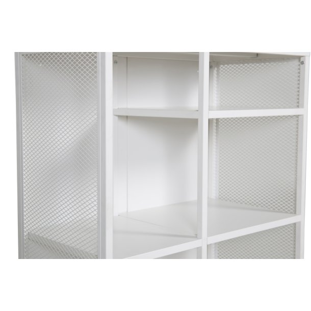 Zentra - Skab i hvidt industrielt design, 80 x 110 cm.