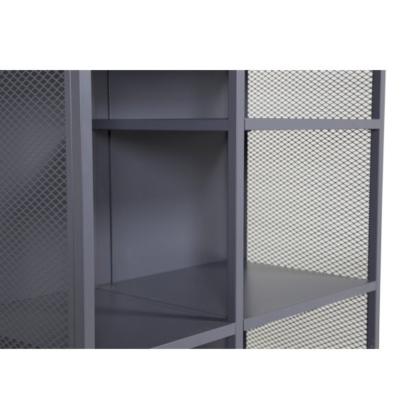 Zentra - Skab i gr industrielt design, 80 x 110 cm.