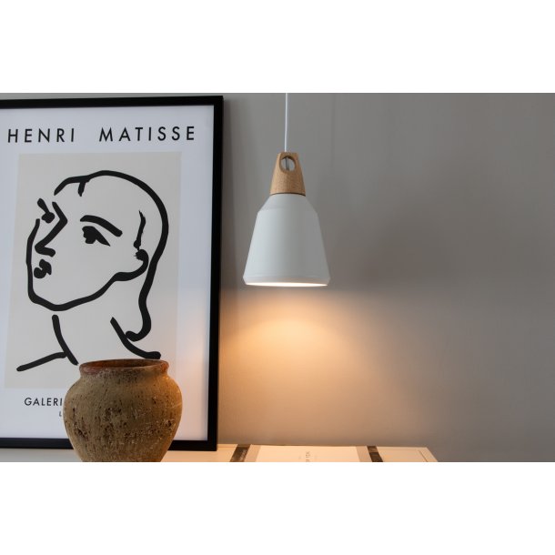 Owen - Pendel i hvid metal