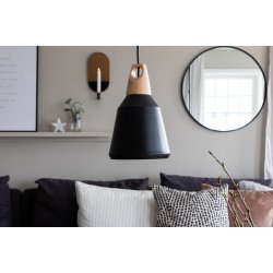 Owen - Pendel i sort metal