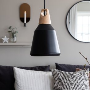 Owen - Pendel i sort metal