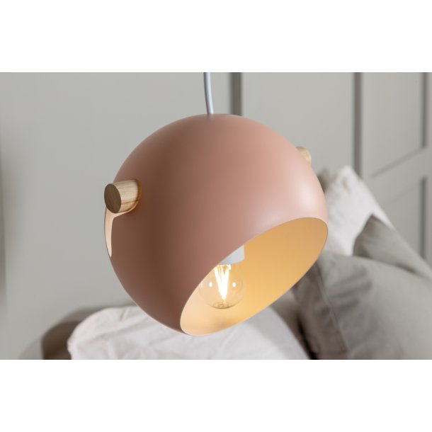 Ustinov - Pendel i rosafarvet metal, diameter 23 cm