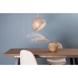 Ustinov - Pendel i beige metal, diameter 29 cm