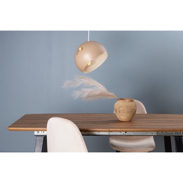 Ustinov - Pendel i beige metal, diameter 29 cm