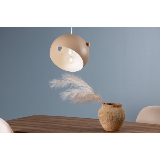 Ustinov - Pendel i beige metal, diameter 29 cm