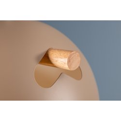 Ustinov - Pendel i beige metal, diameter 29 cm