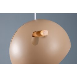 Ustinov - Pendel i beige metal, diameter 29 cm