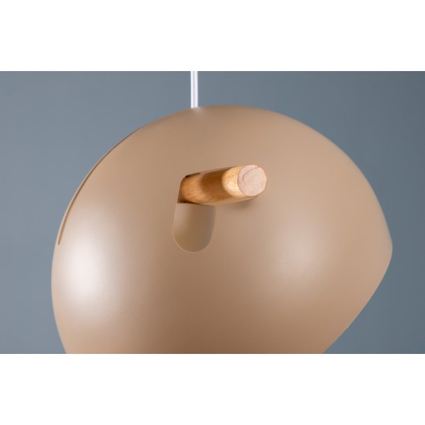 Ustinov - Pendel i beige metal, diameter 29 cm