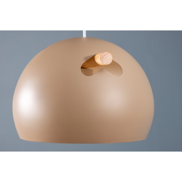 Ustinov - Pendel i beige metal, diameter 29 cm