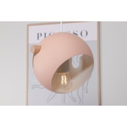 Ustinov - Loftlampe i rosa metal, tre kupler