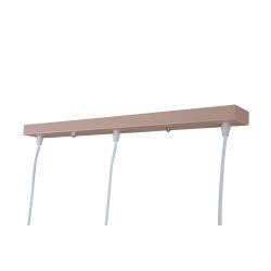 Ustinov - Loftlampe i rosa metal, tre kupler