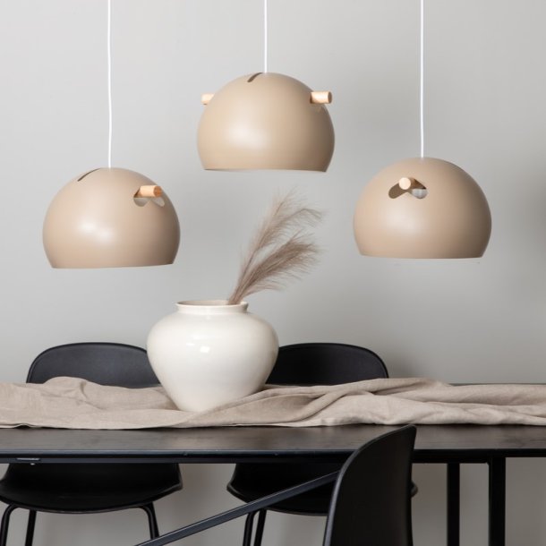 Ustinov - Loftlampe i beige metal, tre kupler