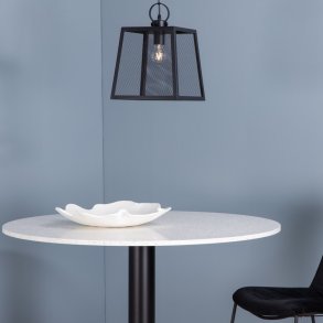 Shaw - Pendel i sort metal med tr�dgitter