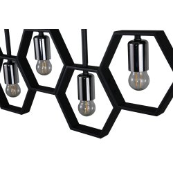 Collins - Loftlampe i metal med sekskantede former