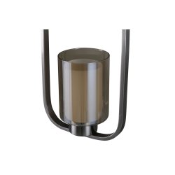 Laurie - Loftlampe i stl med glaskuppel og rektangulrt design