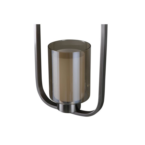 Laurie - Loftlampe i stl med glaskuppel og rektangulrt design