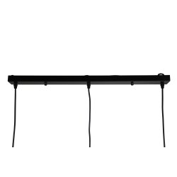 Scarlet - Loftlampe med en farvekombination af sort og kobber, tre skrme