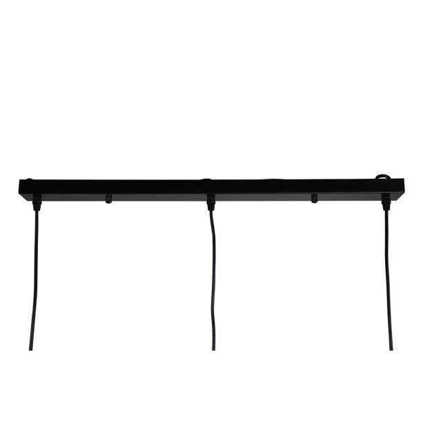 Scarlet - Loftlampe med en farvekombination af sort og kobber, tre skrme