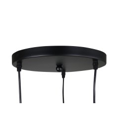 Scarlet - Hjrnelampe med en farvekombination af sort og kobber, tre skrme