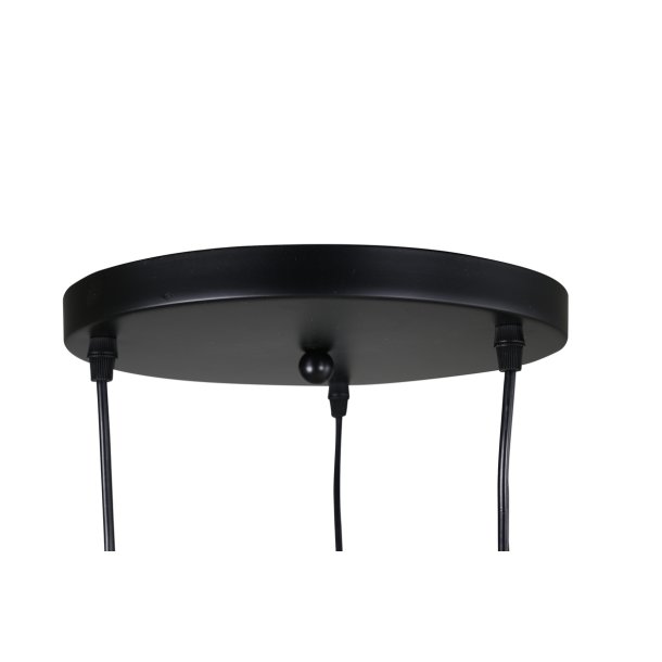 Scarlet - Hjrnelampe med en farvekombination af sort og kobber, tre skrme