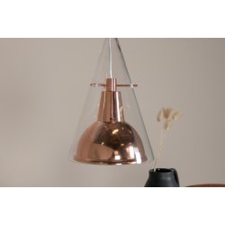 Bloomy - Pendel i kobber og glas