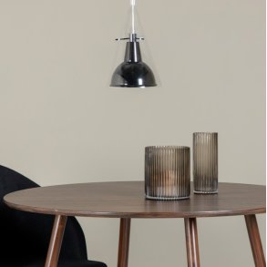 Bloomy - Pendel i sort metal og glas