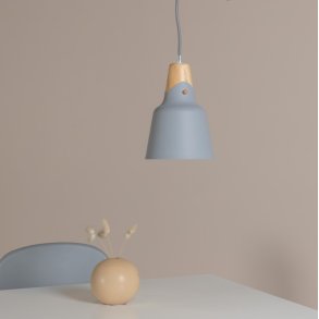 Lenox - Pendel i lysegr� aluminium