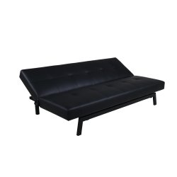 Snooze - Sovesofa i sort kunstlder