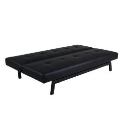 Snooze - Sovesofa i sort kunstlder