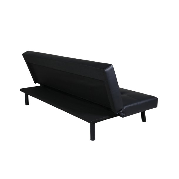 Snooze - Sovesofa i sort kunstlder