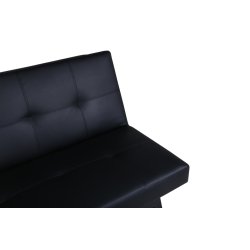 Snooze - Sovesofa i sort kunstlder