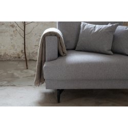 Warden - Lnestol i lysegr polyester stof