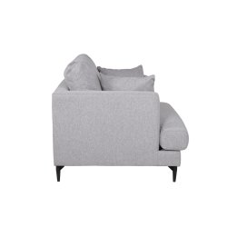 Warden - Lnestol i lysegr polyester stof