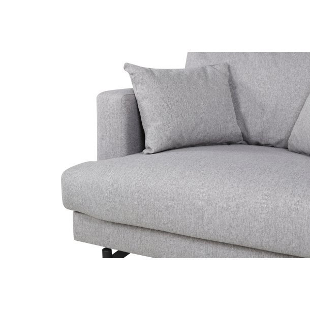 Warden - Lnestol i lysegr polyester stof