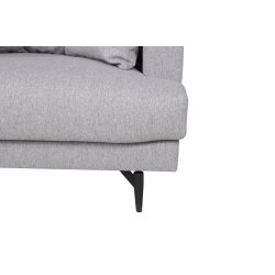 Warden - Lnestol i lysegr polyester stof